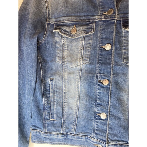 new Mavi jean Jacket Women western light katy Stretchy y2k 90s retro L - Picture 2 of 7